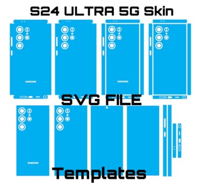 S24 ULTRA 5G Full Wrap Skin Cutting Template AI DFX SVG Download  Cricut
