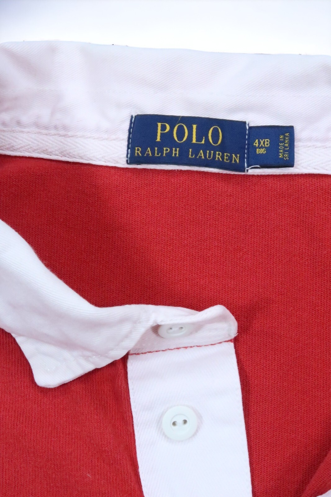 POLO RALPH LAUREN MENS BIG 4XB QUILTED RUGBY SHIRT EL… Gem