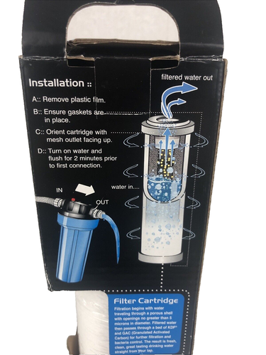 Camco TastePURE EVO RV Water Filter Cartridge Premium Replacement KDF GAC 40621 - Picture 8 of 8