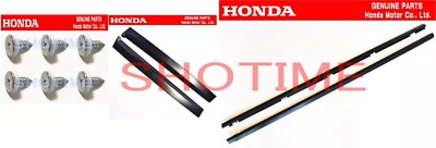 HONDA 92-95 CIVIC EG6 EJ1 R&L Side Door Pillar Garnish Trim & Molding OEM