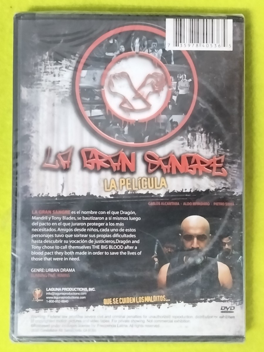 LA GRAN SANGRE : La Pelicula (DVD, 2009) SPANISH [Peru] RARE OOP