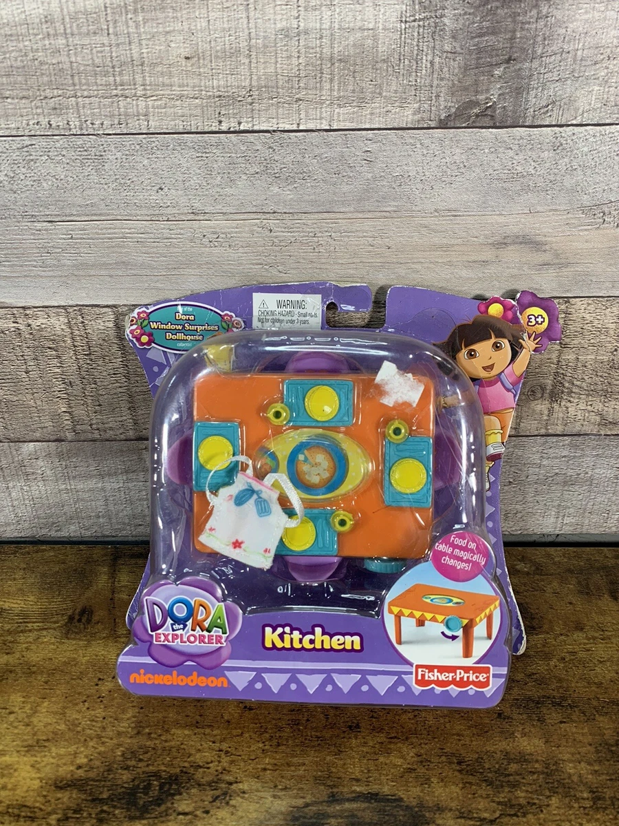 Dora The Explorer dollhouse kitchen table 2010 play pieces Mattel Nickelodeon