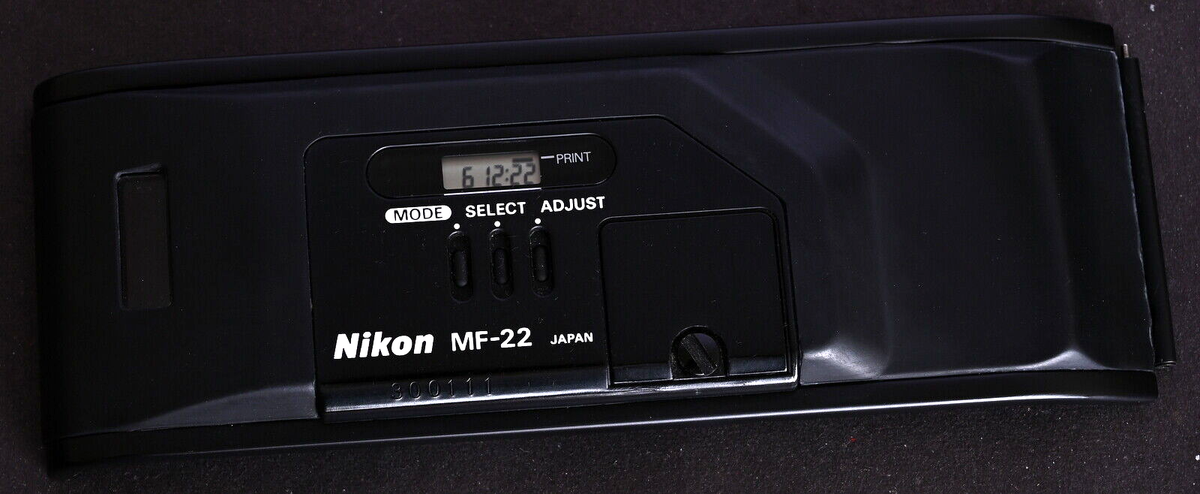 Nikon MF-22 Data Back for F4 Series of Cameras S/N: 300111- Mint