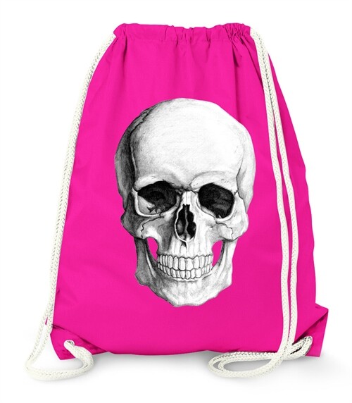MoonWorks Turnbeutel Gym Bag - "Miau" Schwarz, Unisize, 34x46 Cm, 12 Liter - Aus 100% Baumwolle