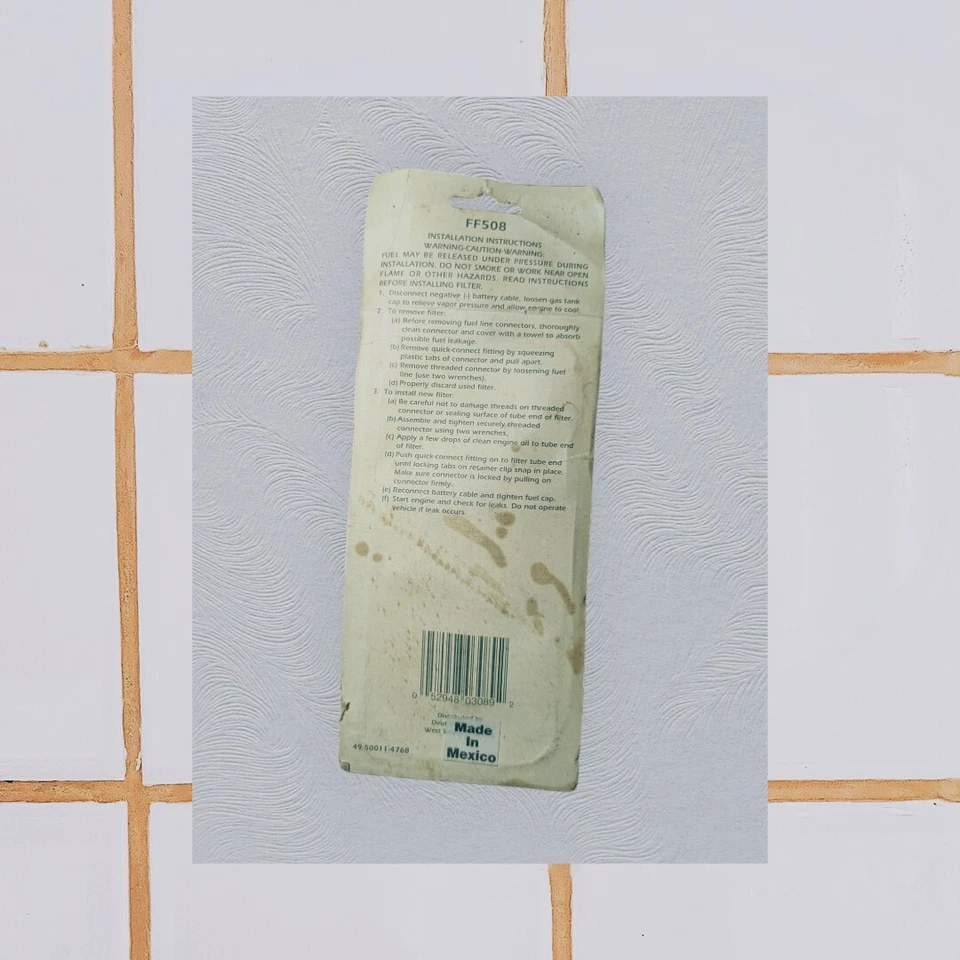 NOS DEUTSCH FILTRO DE COMBUSTIBLE DE PRECISIÓN FF508 NUEVO STOCK ANTIGUO  Foto 2 de 4