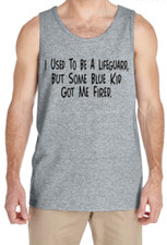 Camiseta sin mangas para hombre Ropa Divertida Ruda Humor Oscuro Salvavidas Camiseta sin mangas Vacaciones