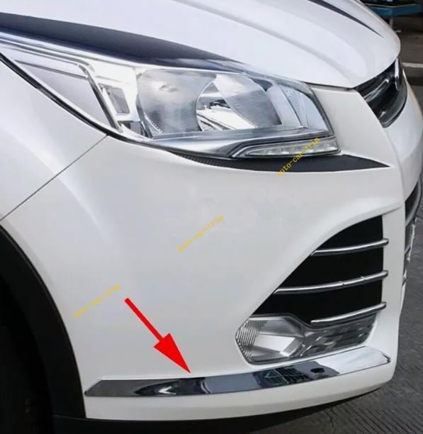 For 20132019 Ford Escape ABS Chrome Front Bumper Corner Protector