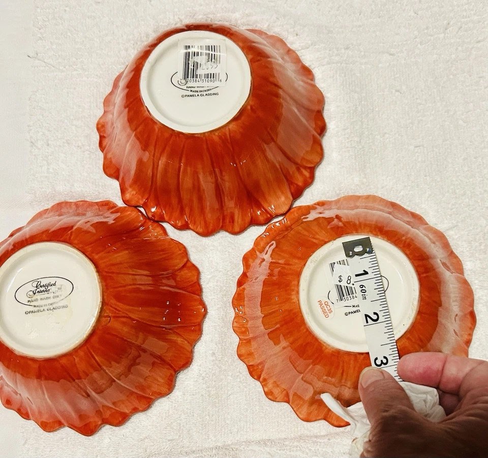 认证国际 6 英寸向日葵谷物/甜点碗 Pamela Gladding 出品 — 第 3/4 张图片