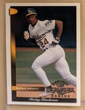 1998 Donruss SIGNATURE SERIES #18 Rickey Henderson RARE VHTF BASE CARD