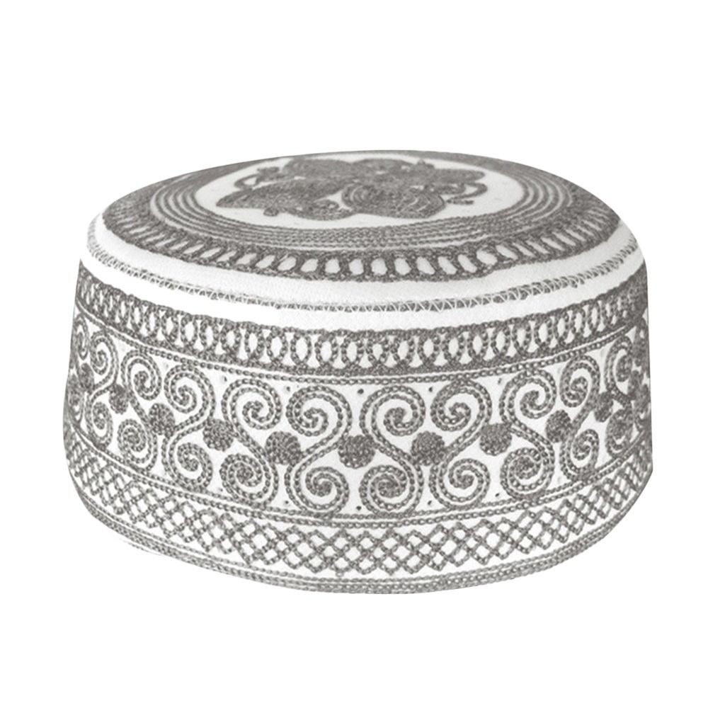 APL Cappello musulmano ricamato traspirante preghiera cappello turbante berretto per uomo