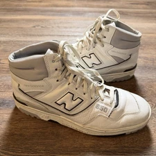 New Balance Men's 650 Sneaker White Gray Hi-top Shoes Sneakers Sz 11.5 D New