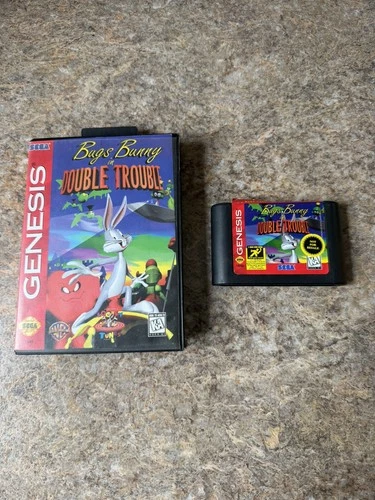 Bugs Bunny in Double Trouble (Sega Genesis, 1996) No Manual!