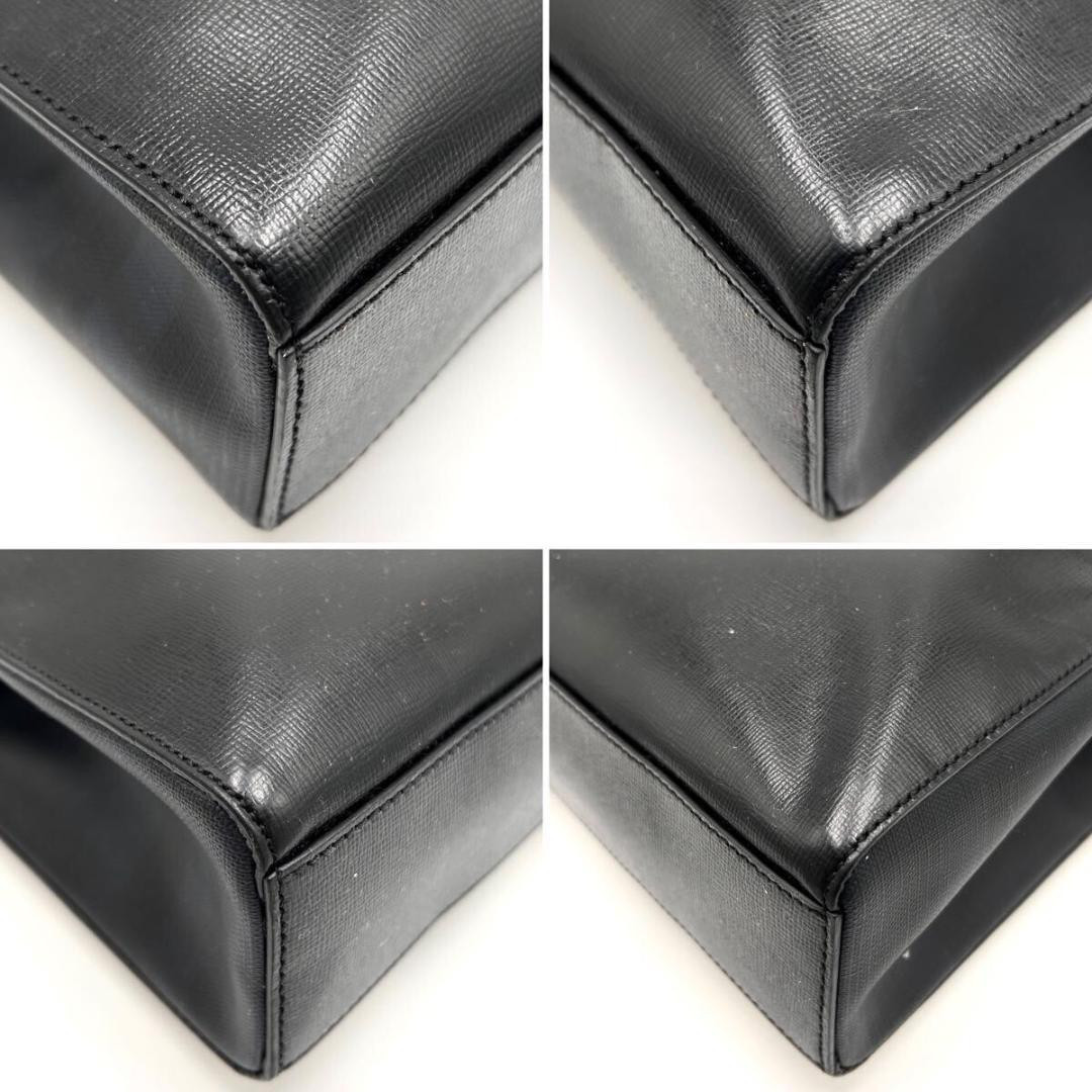 Burberry Business Bag Leather London Check Logo Men'S Black Burberry Business Bag Leather London Check Logo Men'S Black