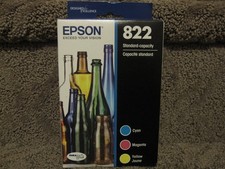 Epson T822520-S T822520-CP Cyan Magenta Yellow Ink Cartridge 822 02.2028