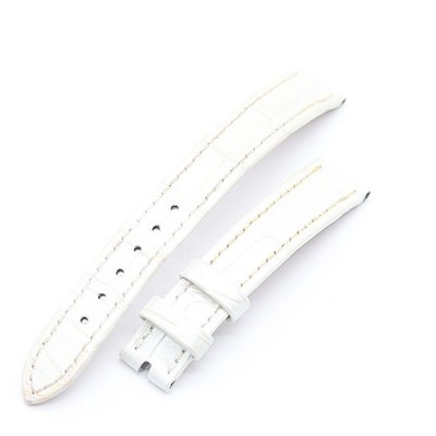 Harry Winston original leather strap, white, 14mm, with box. (Women's)