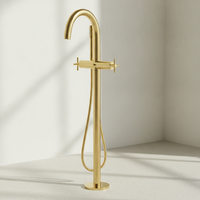 Grohe 2-Griff-Wannenbatt. Atrio 25272 Fms Bodenmontage Kreuz-Gr. Cool Sunrise