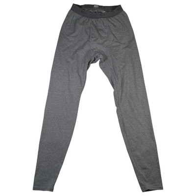 REI Pants Mens Small Base Layer Long Johns Striped Gray USA Outdoors Warm Skiing