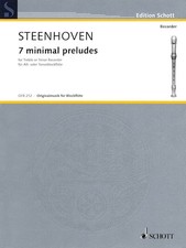 7 Minimal Preludes Treble or Tenor Recorder