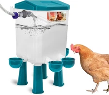 Lilyang Float-Controlled Automatic Chicken Waterer for Continuous Fresh Wate...