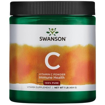 Swanson Vitamin C Powder, 100% Pure - 454g (44,72 EUR/kg)