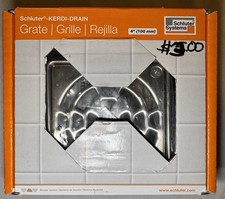 Schluter Kerdi-Drain 4 Grate Classic Gold w/ Frame Adjustment Rings