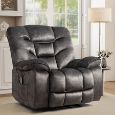 CANMOV XL Power Recliner Chair w/Massage & Heat Electric Chair w/ USB Charging