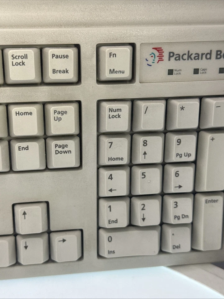 Vintage Packard Bell # 5131C Big Enter Key Keyboard PS/2 Retro WORKS & CLEANED - Image 3 of 4