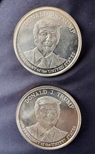Donald Trump 1 oz .999 Silver Coin Set Of 2 109.65 per troy oz