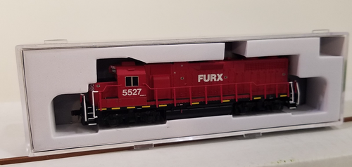 Atlas N scale locomotive GP38 FURX #5527. Factory installed DCC w/sound ...