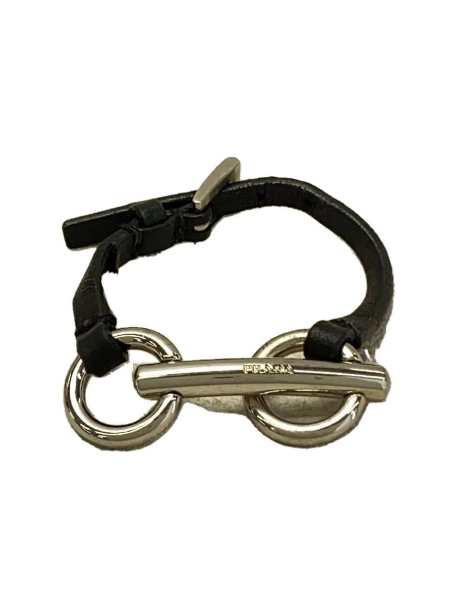 Bracciale PRADA Pelle BLK Donna Nero Nero