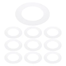 3.2" ID 4.9" OD Plastic Trim Ring, 10 Pcs Translucent Matte White Goof Rings