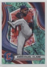2024 Bowman's Best Aqua Lava Refractor /199 Emmanuel Clase #24 ow4