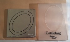 2 Cuttlebug Provo 3"x 3" Dies with 2 Embossing Folders . Use Gently. 🎄 & Wreath