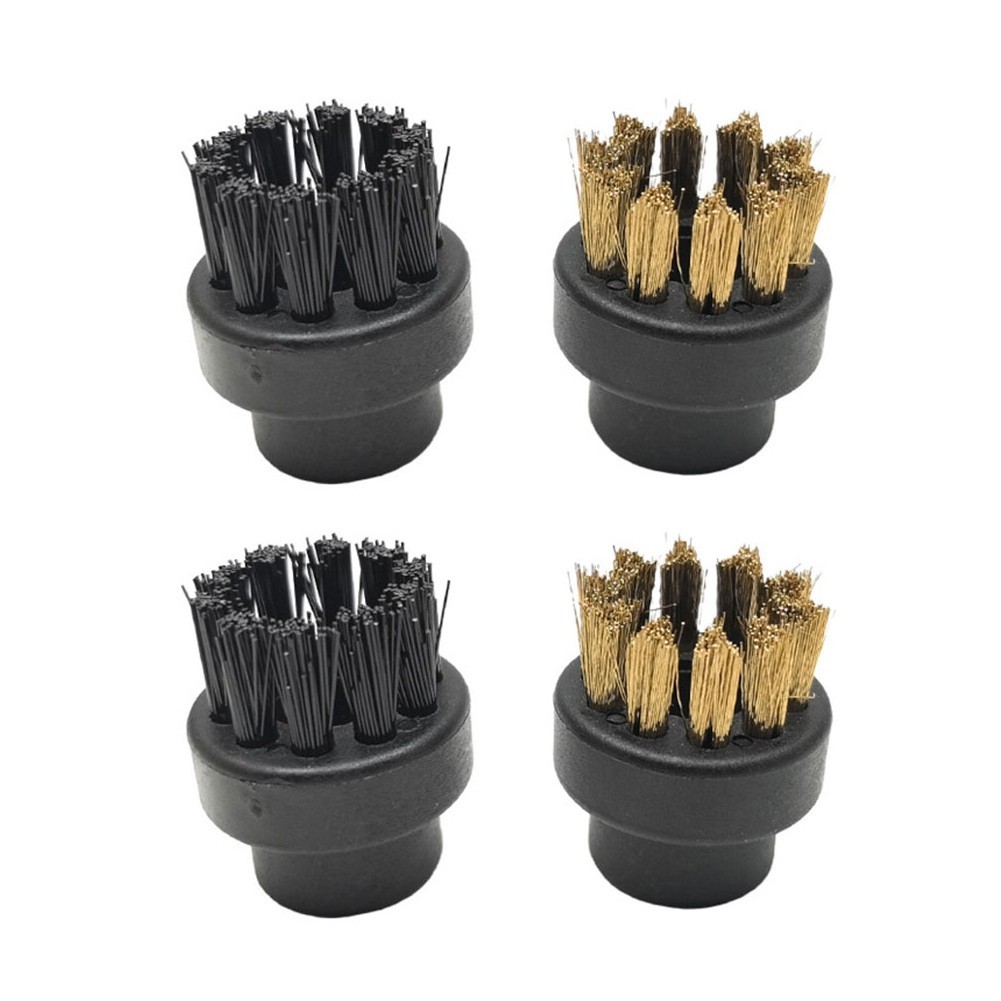 For Dupray Steam Cleaner 4 Piece Set with Round Brushes and Black Copper Wires