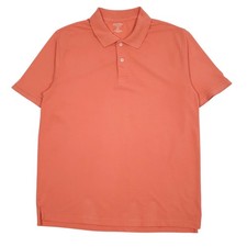 ST JOHNS BAY Pink Polo Shirt Short Sleeve Cotton Mens L