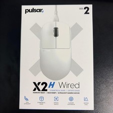 Pulsar X2H Wired Gaming Mouse Size 2 White Unused Tested
