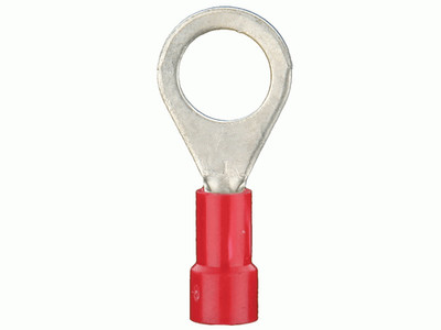Metra Install Bay RVRT838 Red 8 Gauge 3/8'' Ring Terminal Connectors 25 Per Bag