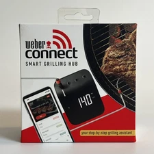 Weber 3201 Connect Smart Grilling Hub  Black In Box Temp BBQ WIFI Food Control