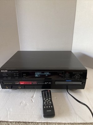 Philips CDR785 3 CD Changer Integrated Dubbing CD CD/R Recorder. Tested!
