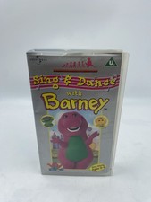 Sing And Dance With Barney VHS PAL Video Children’s PURPLE Shell