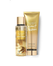 NEW Victoria's Secret Coconut Passion Mist Spray Body Lotion Set of 2