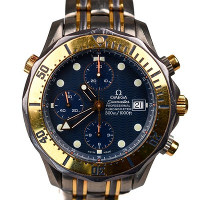 Omega Seamaster Chronograph Chronometer 2297.80 41.5mm 1995 Cal 1164 Full Set