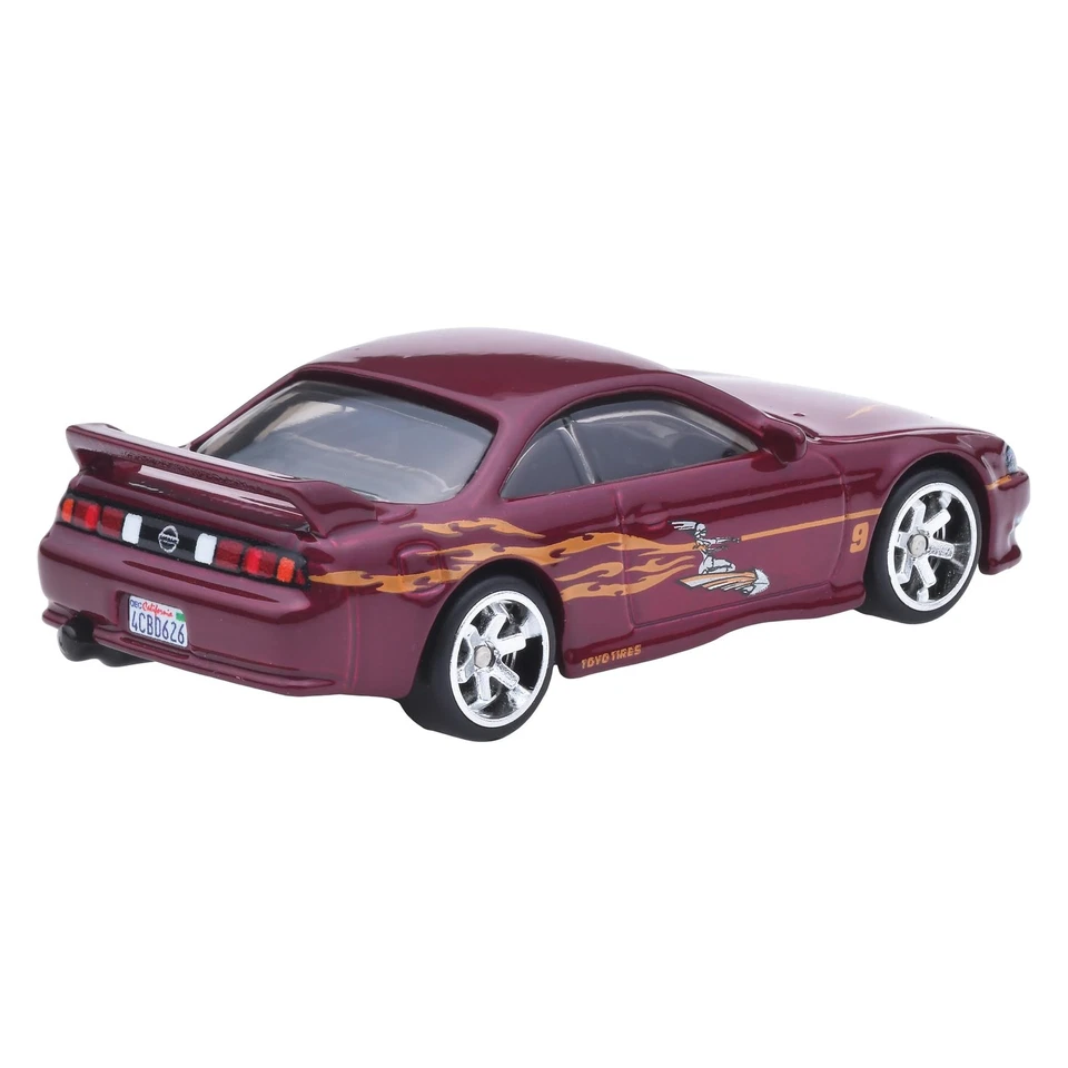 Hot Wheels Fast & Furious Nissan 240sx S14 Rosso Giocattolo Mini Auto - Immagine 3 di 4