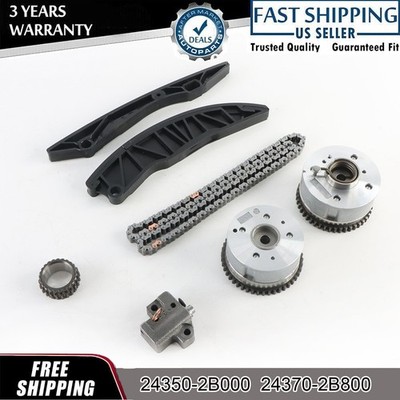 Timing Chain Kit Camshaft VVT Gear For Hyundai Accent Kia Rio ProCeed 1.6L G4FG