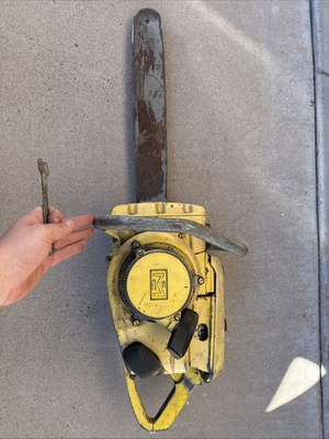 #ad #ad Vintage McCulloch 250 Chainsaw Good Compression Strong Spark Will Run $198.99