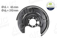 Spritzblech Ankerblech Hinterachse Links FÜR Audi A4 B5 (8D2) - AIC 56227
