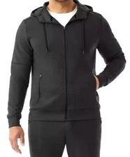 Members Mark Men’s Everyday Full Zip Active Hoodie Black Size XXL