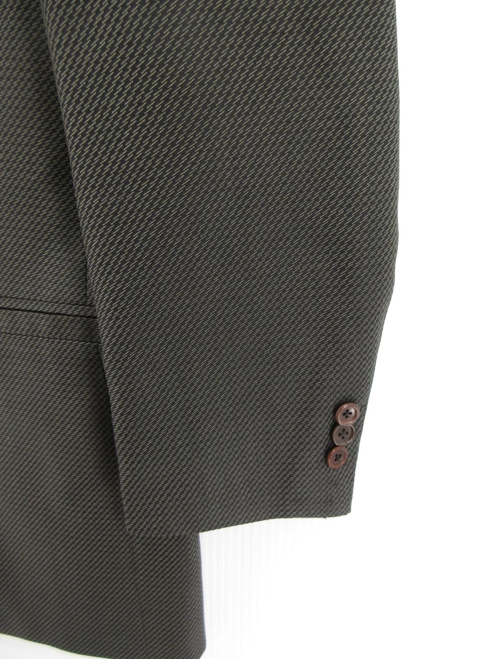 Abrigo Deportivo VINTAGE Versace Hombre 42 Gris Clásico V2 Blazer Lana Seda Chaqueta Forrada Foto 3 de 4