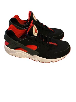 Nike Air Huarache Black Red White Bred 13 Men's Running Shoes