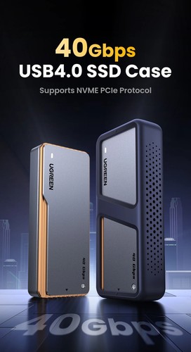 40Gbps SSD Case Enclosure M.2 To USB4.0 Adapter for M.2 NVME PCIE Cooling Vest - Picture 9 of 25